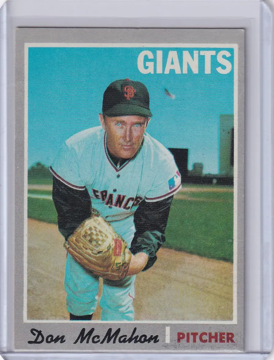 1970 Topps Baseball #519 Don McMahon - San Francisco Giants