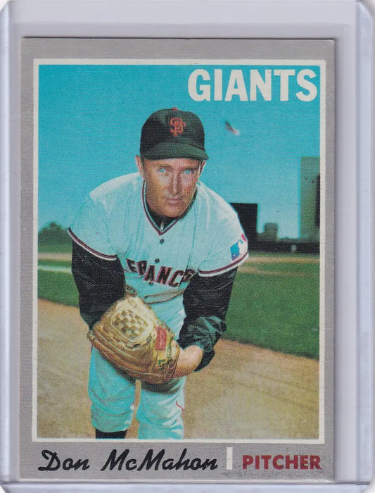 1970 Topps Baseball #519 Don McMahon - San Francisco Giants - Baseball Card Single