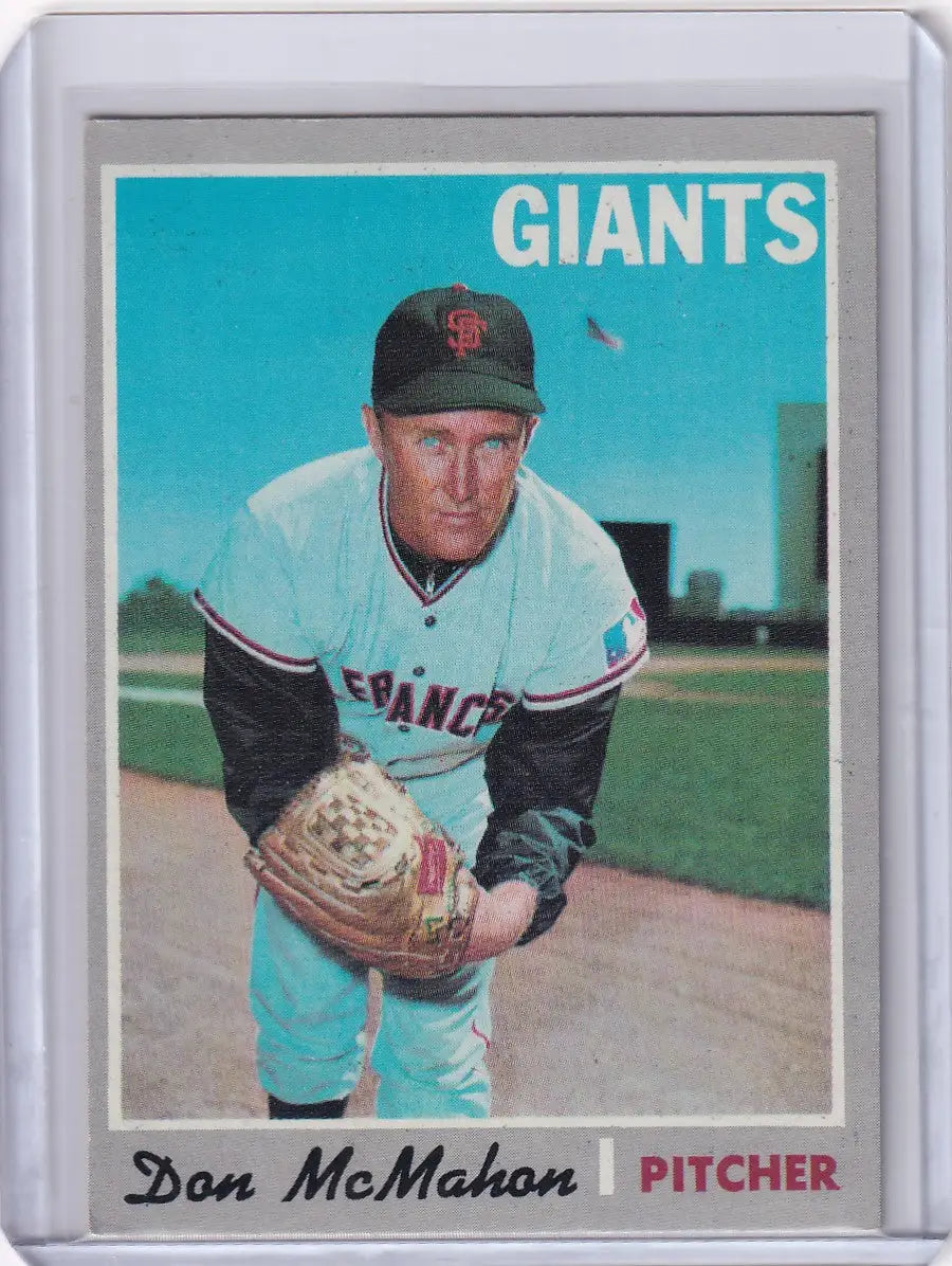 1970 Topps Baseball #519 Don McMahon - San Francisco Giants