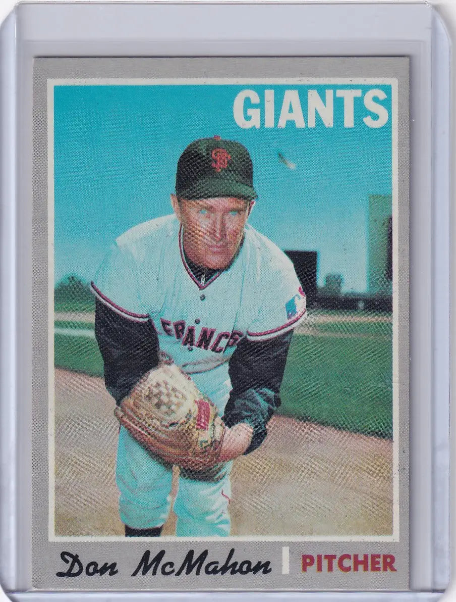 1970 Topps Baseball #519 Don McMahon - San Francisco Giants - Baseball Card Single