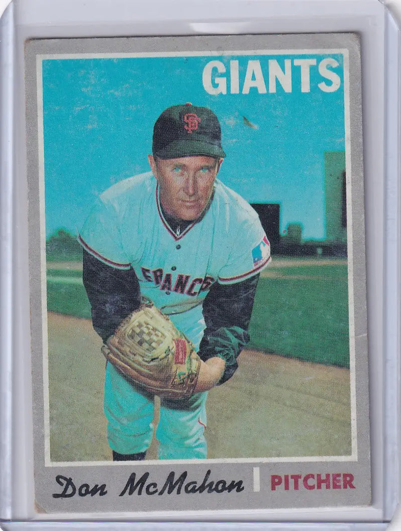 1970 Topps Baseball #519 Don McMahon - San Francisco Giants