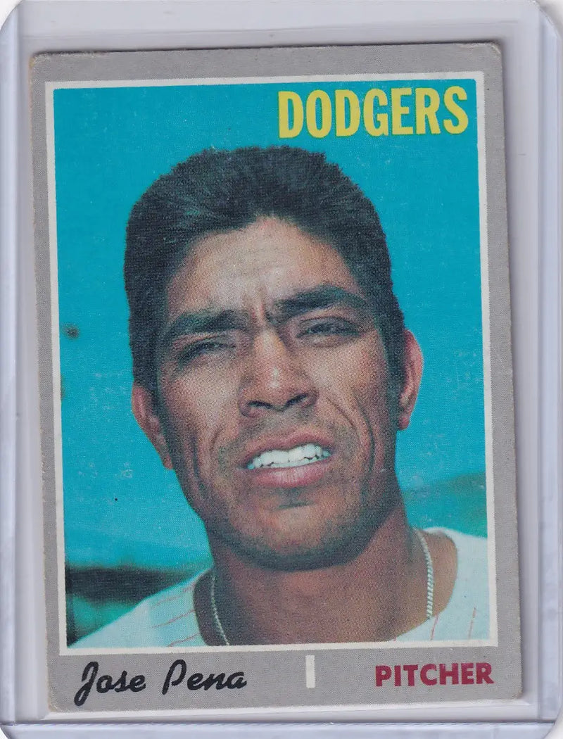 1970 Topps Baseball #523 Jose Pena - Los Angeles Dodgers