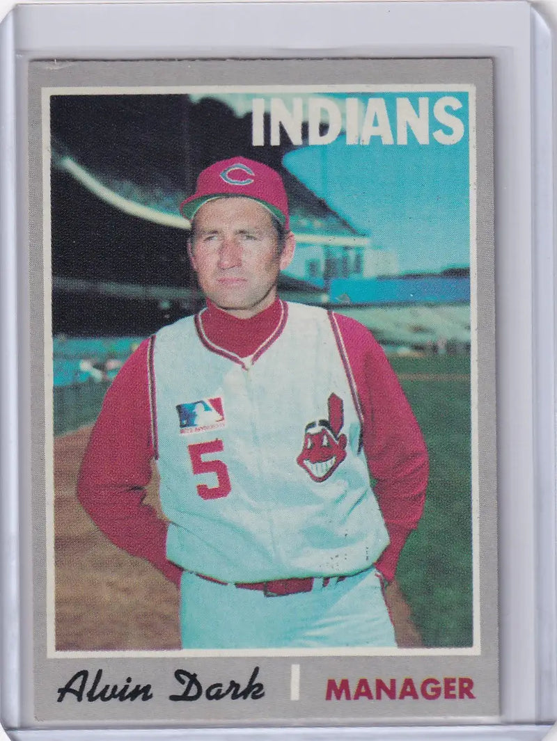 1970 Topps Baseball #524 Alvin Dark - Cleveland Indians