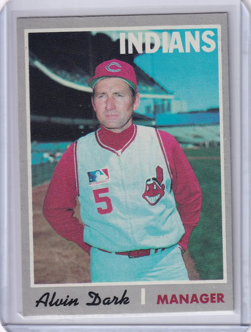 1970 Topps Baseball #524 Alvin Dark - Cleveland Indians