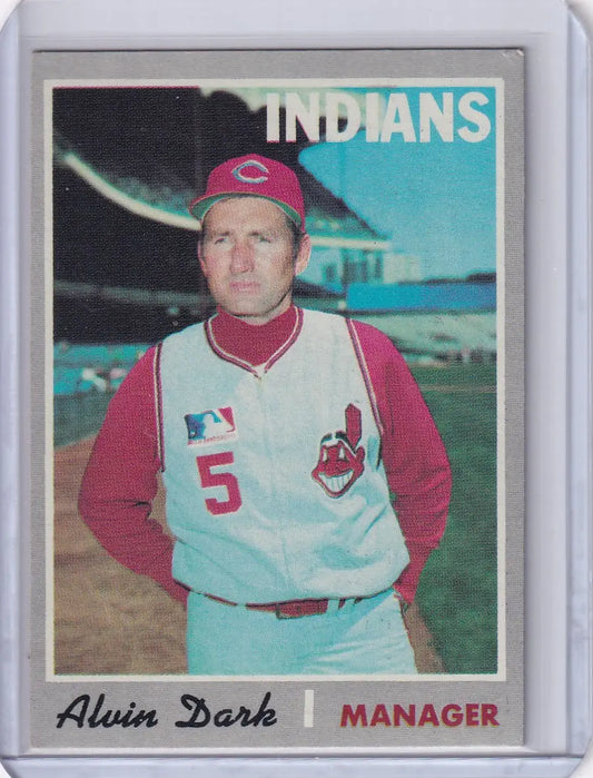 1970 Topps Baseball #524 Alvin Dark - Cleveland Indians - Baseball Card Single
