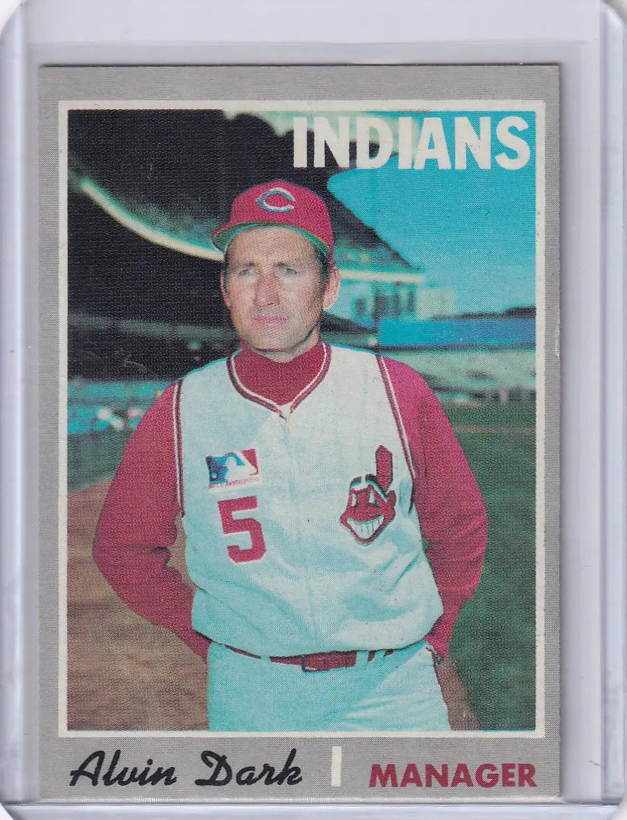 1970 Topps Baseball #524 Alvin Dark - Cleveland Indians