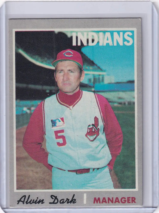 1970 Topps Baseball #524 Alvin Dark - Cleveland Indians - Baseball Card Single