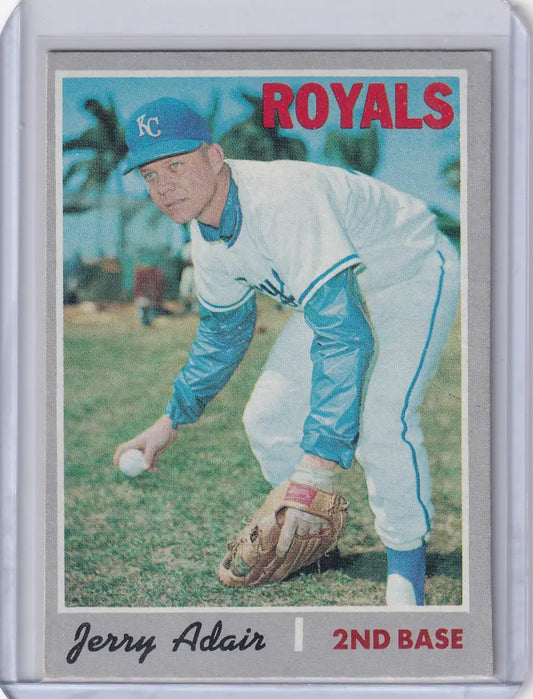 1970 Topps Baseball #525 Jerry Adair - Kansas City Royals - Baseball Card Single
