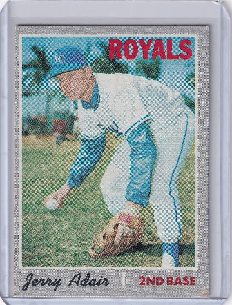 1970 Topps Baseball #525 Jerry Adair - Kansas City Royals
