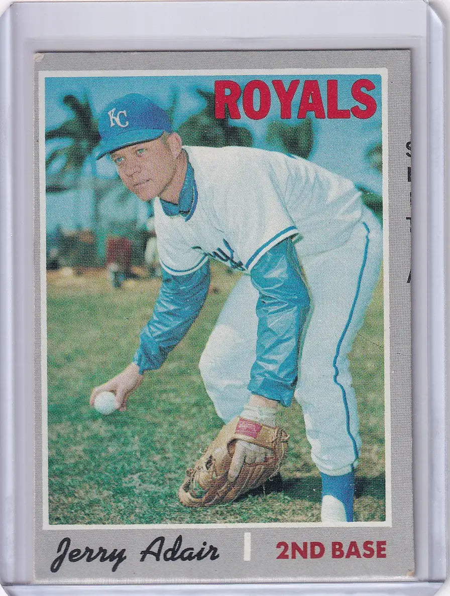 1970 Topps Baseball #525 Jerry Adair - Kansas City Royals