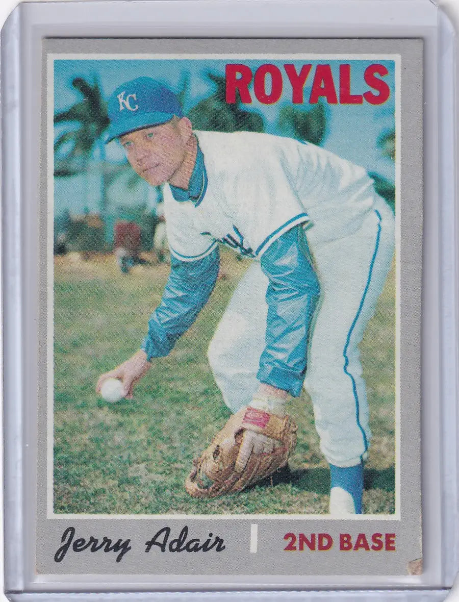 1970 Topps Baseball #525 Jerry Adair - Kansas City Royals