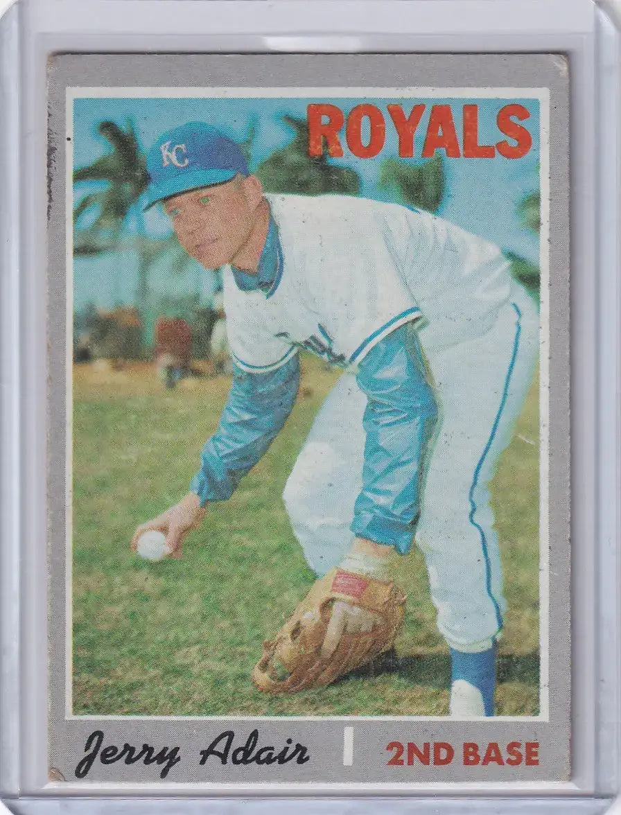 1970 Topps Baseball #525 Jerry Adair - Kansas City Royals
