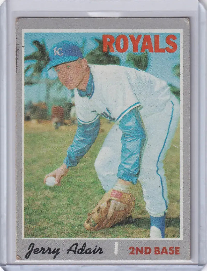 1970 Topps Baseball #525 Jerry Adair - Kansas City Royals