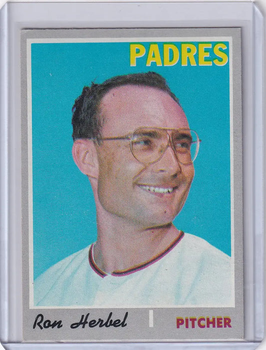1970 Topps Baseball #526 Ron Herbel - San Diego Padres - Baseball Card Single