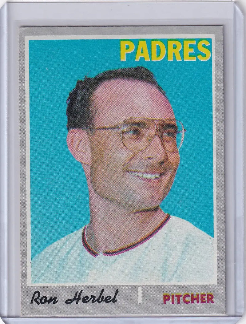 1970 Topps Baseball #526 Ron Herbel - San Diego Padres