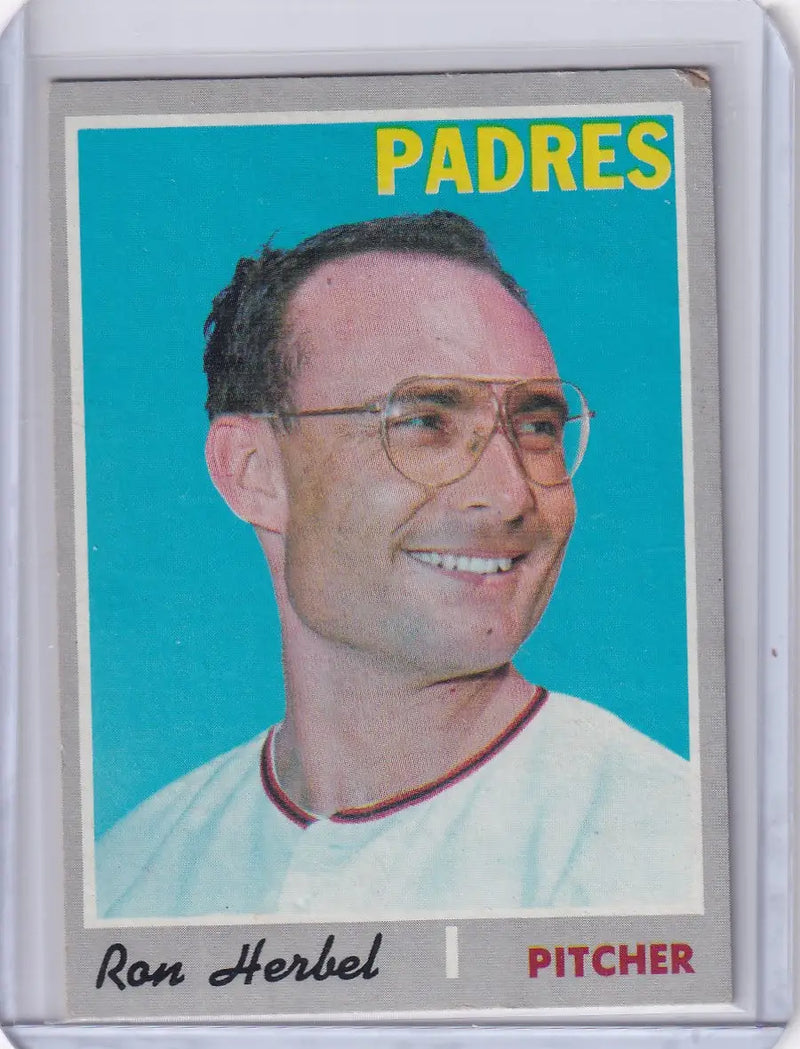 1970 Topps Baseball #526 Ron Herbel - San Diego Padres