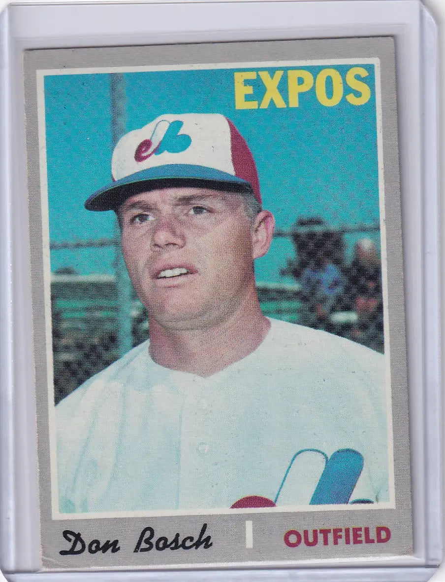 1970 Topps Baseball #527 Don Bosch - Montreal Expos