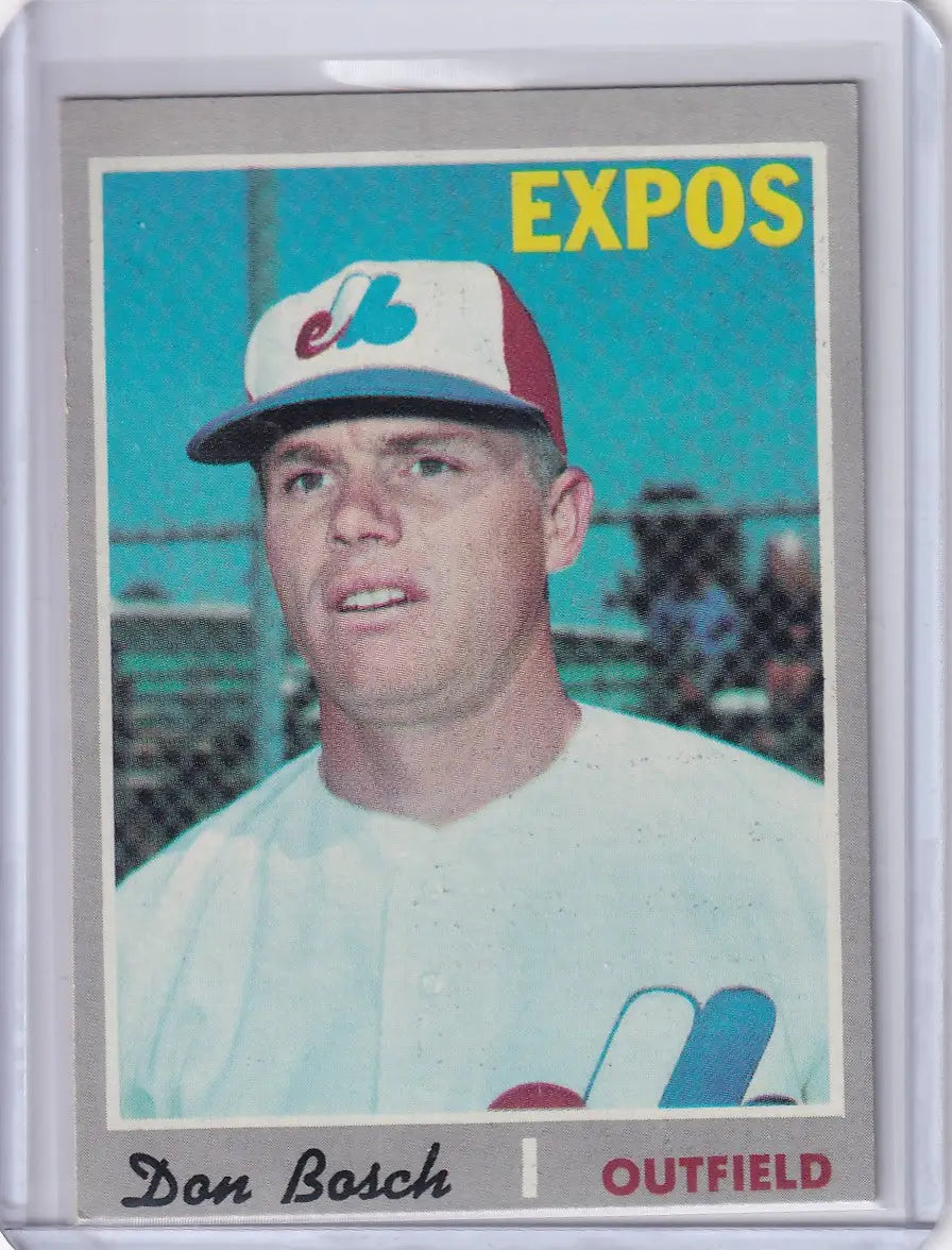 1970 Topps Baseball #527 Don Bosch - Montreal Expos