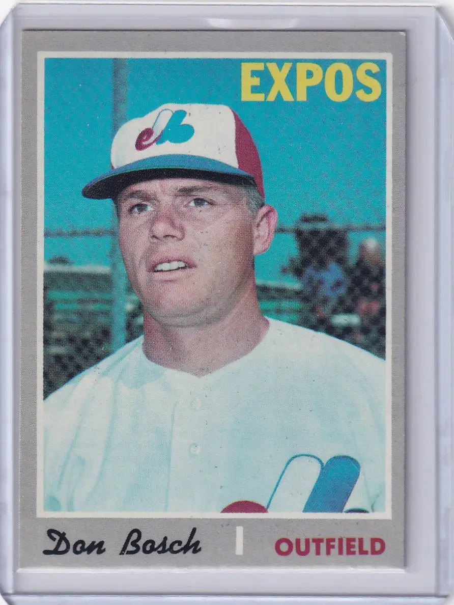 1970 Topps Baseball #527 Don Bosch - Montreal Expos