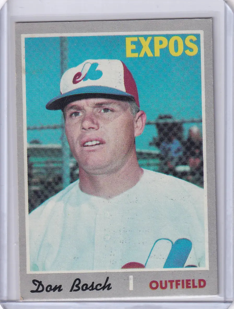 1970 Topps Baseball #527 Don Bosch - Montreal Expos