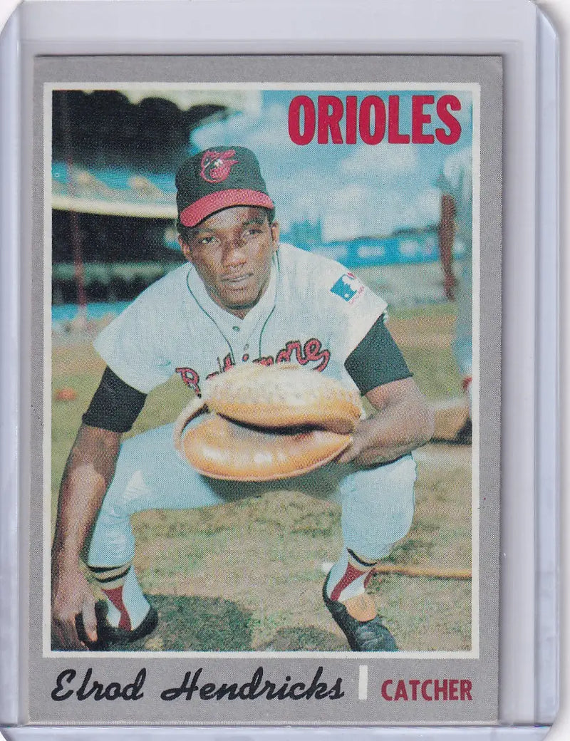1970 Topps Baseball #528 Ellie Hendricks - Baltimore Orioles