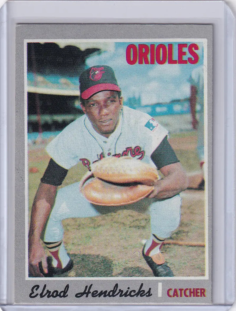1970 Topps Baseball #528 Ellie Hendricks - Baltimore Orioles