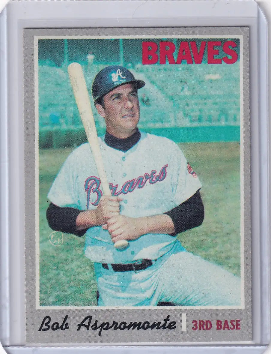 1970 Topps Baseball #529 Bob Aspromonte - Atlanta Braves
