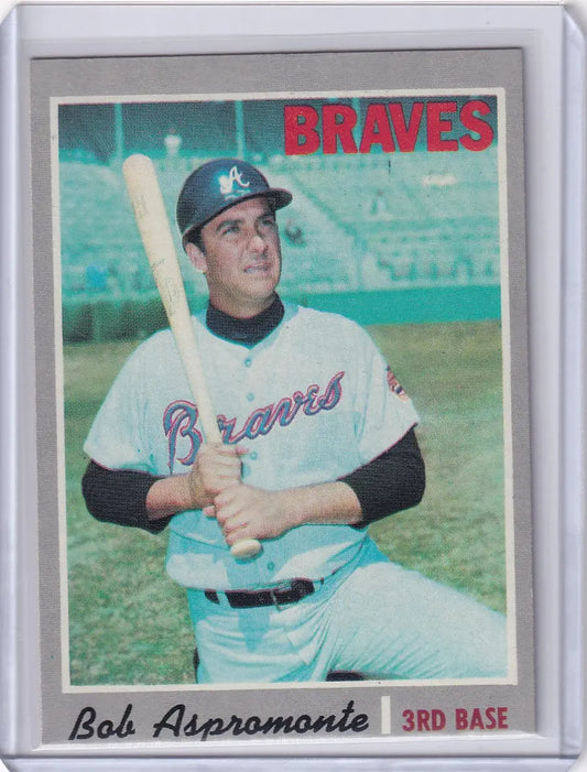 1970 Topps Baseball #529 Bob Aspromonte - Atlanta Braves - Baseball Card Single