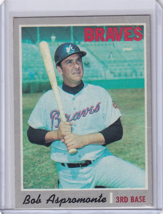 1970 Topps Baseball #529 Bob Aspromonte - Atlanta Braves - Baseball Card Single
