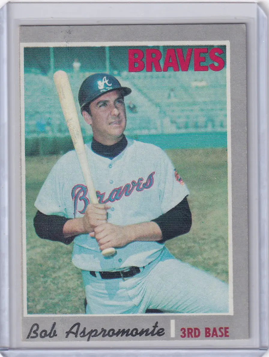 1970 Topps Baseball #529 Bob Aspromonte - Atlanta Braves