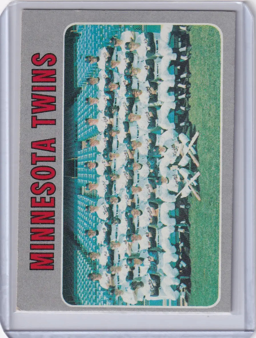 1970 Topps Baseball #534 Minnesota Twins Team