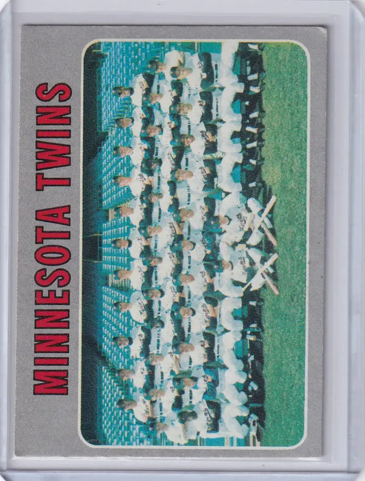 1970 Topps Baseball #534 Minnesota Twins Team - Baseball Card Single