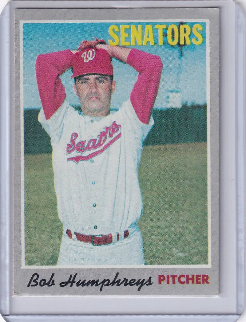 1970 Topps Baseball #538 Bob Humphreys - Washington Senators