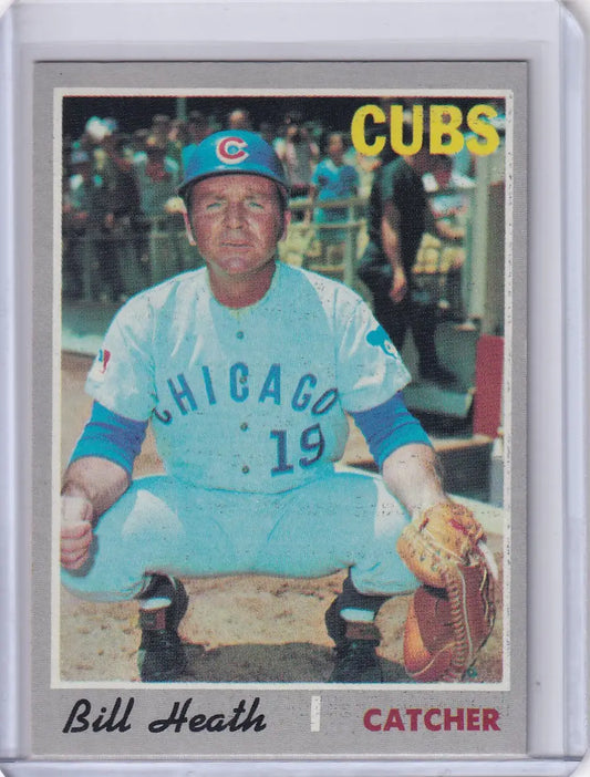 1970 Topps Baseball #541 Bill Heath - Chicago Cubs - Baseball Card Single