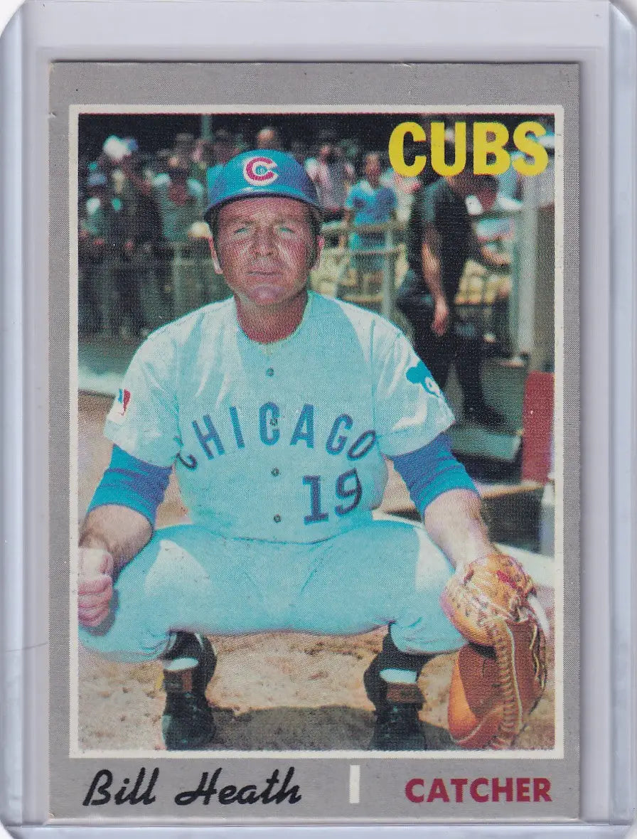 1970 Topps Baseball #541 Bill Heath - Chicago Cubs - Baseball Card Single