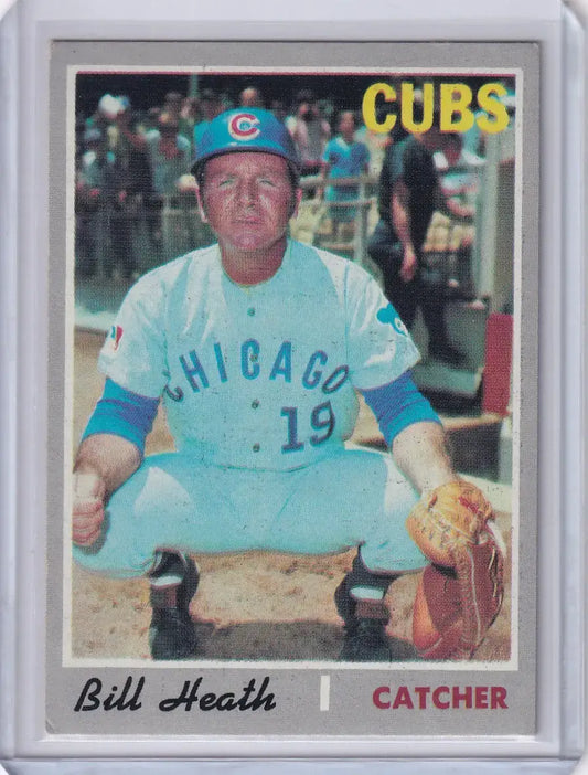 1970 Topps Baseball #541 Bill Heath - Chicago Cubs - Baseball Card Single
