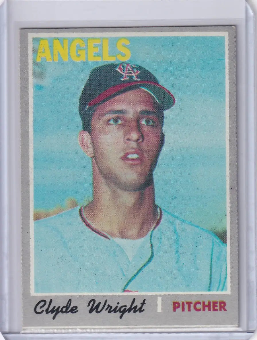 1970 Topps Baseball #543 Clyde Wright - California Angels