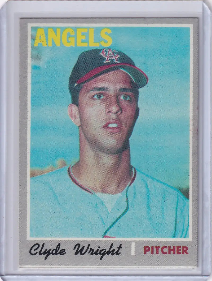 1970 Topps Baseball #543 Clyde Wright - California Angels