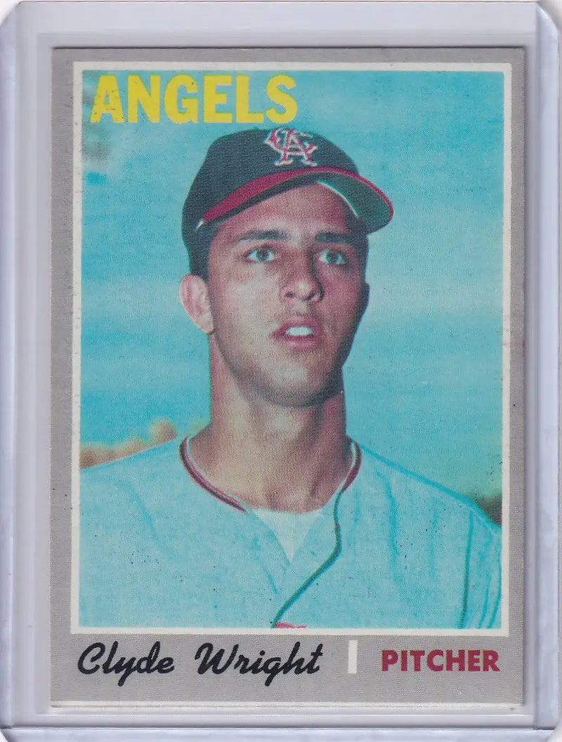 1970 Topps Baseball #543 Clyde Wright - California Angels