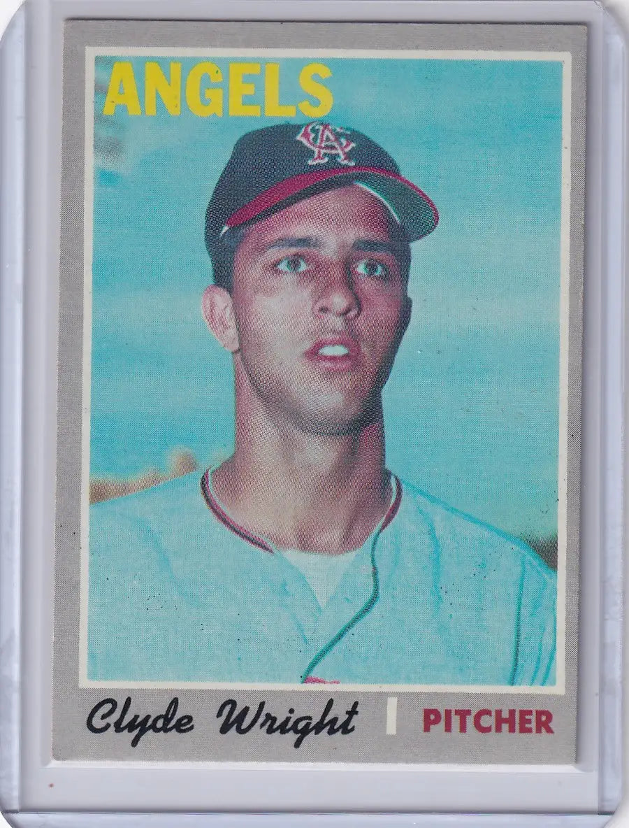 1970 Topps Baseball #543 Clyde Wright - California Angels