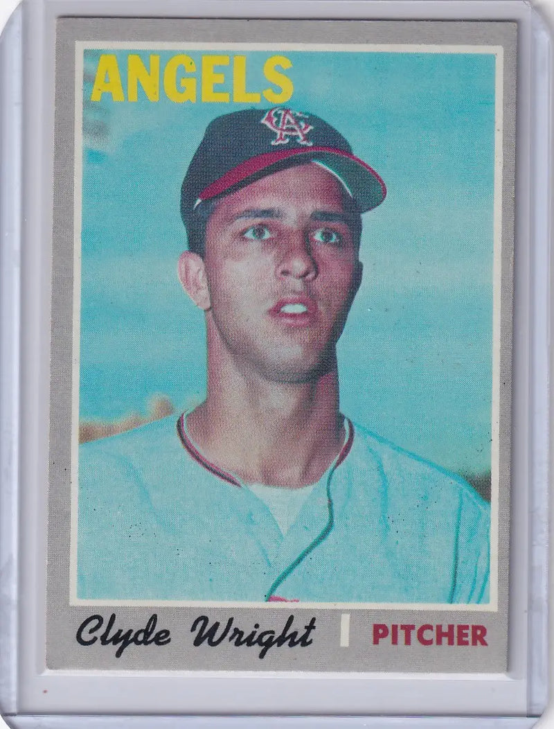 1970 Topps Baseball #543 Clyde Wright - California Angels