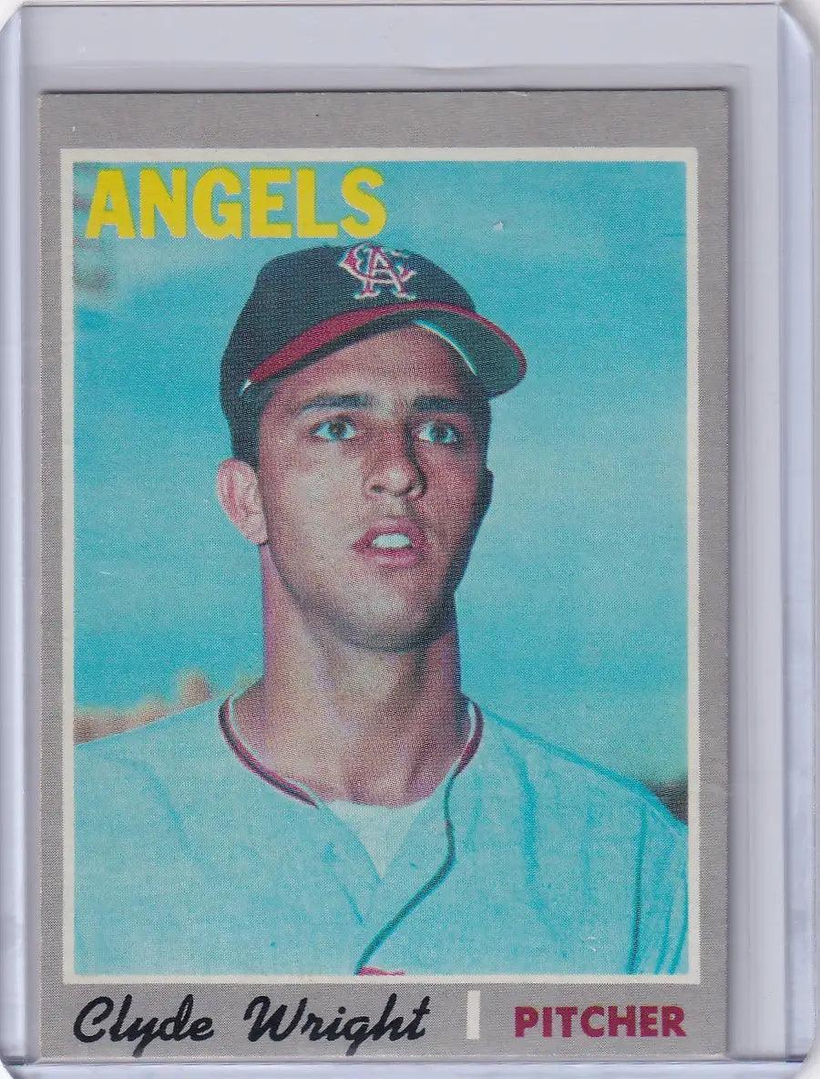 1970 Topps Baseball #543 Clyde Wright - California Angels
