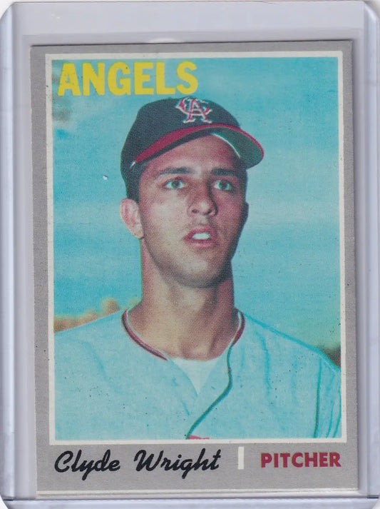 1970 Topps Baseball #543 Clyde Wright - California Angels - Baseball Card Single