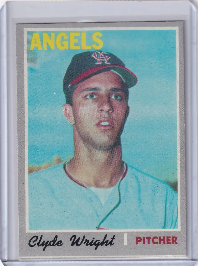 1970 Topps Baseball #543 Clyde Wright - California Angels