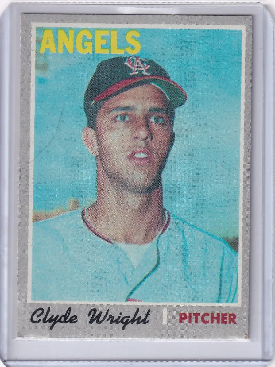 1970 Topps Baseball #543 Clyde Wright - California Angels