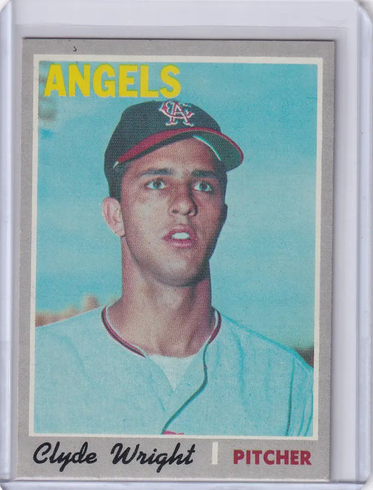 1970 Topps Baseball #543 Clyde Wright - California Angels - Baseball Card Single