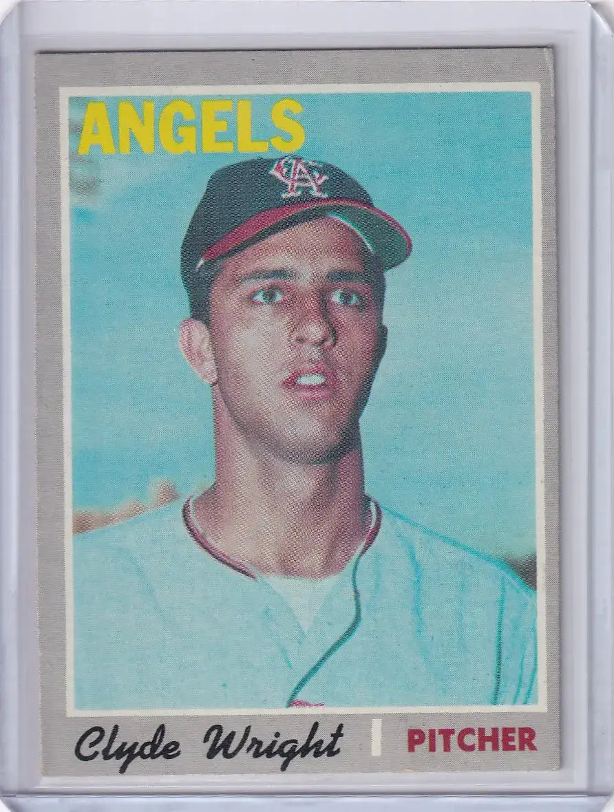 1970 Topps Baseball #543 Clyde Wright - California Angels