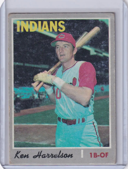 1970 Topps Baseball #545 Ken Harrelson - Cleveland Indians - Baseball Card Single