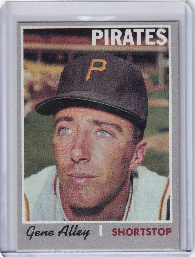 Gene Alley 1970 Topps Baseball card featuring Pittsburgh Pirates player