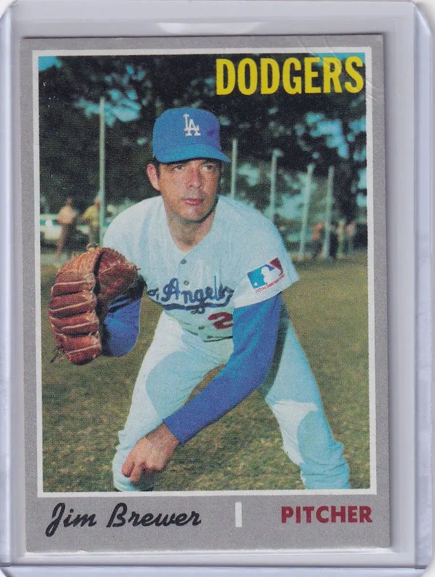 1970 Topps Baseball #571 Jim Brewer - Los Angeles Dodgers